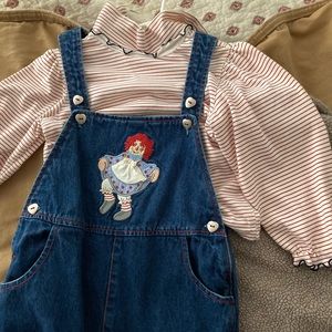 Raggedy Ann & Andy brand out fit-childrens